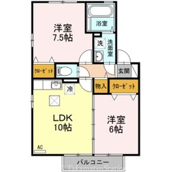 リビングタウン今里　Ｄ棟の物件間取画像